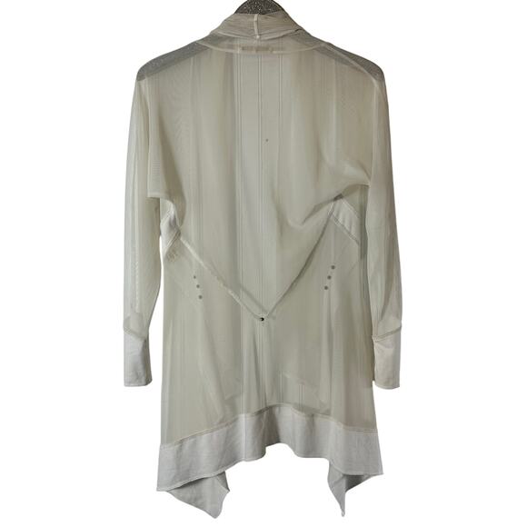 Testimony Los Angeles White/Cream Sheer Cardigan - Picture 3 of 6